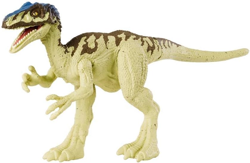 Jurassic World Camp Cretaceous Attack Pack Coelurus Dinosaur Figure with 5 Articulation Points, Realistic Sculpting & Texture; for Ages 4 Years Old & Up
