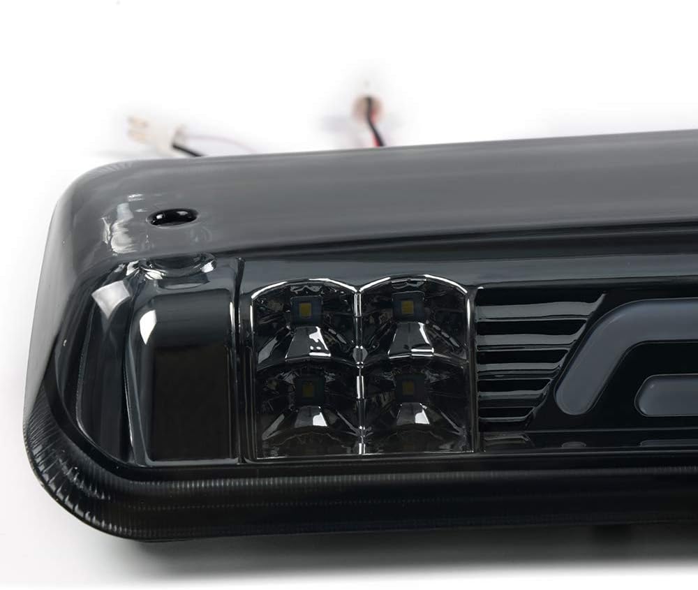 PIT66 LED 3rd Brake Light, Compatible with 07-10 Ford Explorer Sport Trac/04-08 Ford F150 Lobo/06-08 Lincoln Mark LT Third Brake Stop Lamp Light Smoky Lens Clear Housing