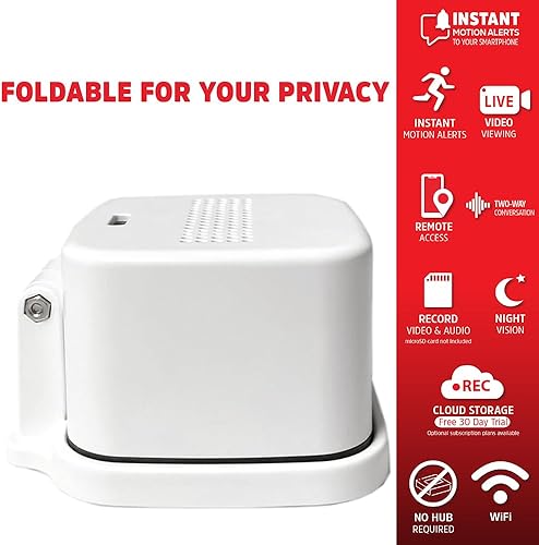 Miniatura 3 de Energizer Cámara de seguridad inteligente 2K QHD, cámara Wi-Fi de 2.4 GHz con cable, audio de 2 vías, visión nocturna, detección de movimiento y