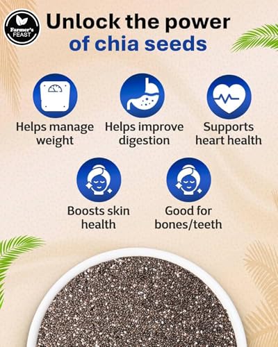 Image of Chia Seeds for Weight Management Rich in Calcium, Protein & Fibre (1000 GM)