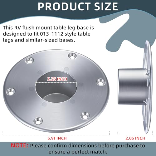 Image of TonGass 131112 RV Pedestal Base with 6 Mounting Screws