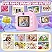 TOZDTO Kids Camera Instant Print,1080P HD Dual Lens Selfie Camera Toys for Girls & Boys Ages 3-12, Instant Photo Printing with 3 Rolls of Paper & 32GB Card, Christmas Birthday Gift for Toddlers (Pink)