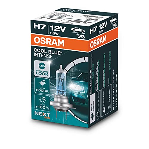 OSRAM H7 Lámpara Faro de Carretera 55W 5000K Luz Alta Halógena 64210CBN