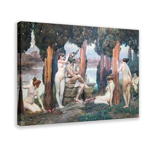 Paul Jean Gervais 1897 La Folie De Titania grande impression sur toile avec cadre 61x91cm