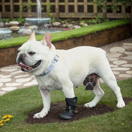 Wundschutz für Hunde, Größe S/M/L/XL, mit rutschfester Sohle, atmungsaktiv, wasserdicht, verstellbar, für verletzte Hunde