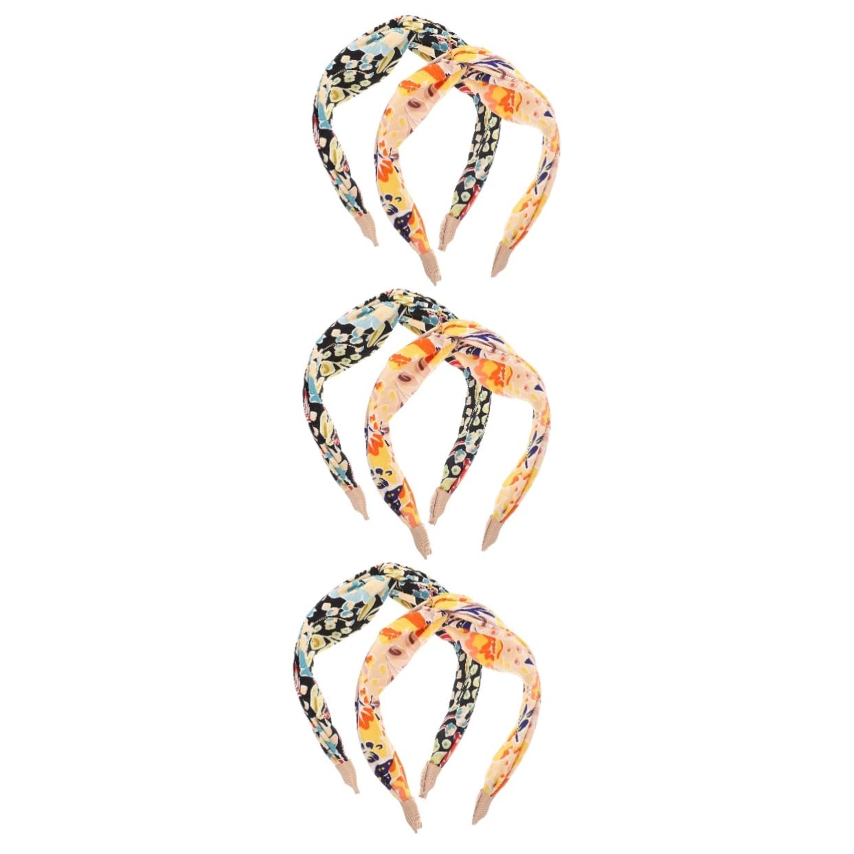 FRCOLOR 3 Juegos De Diademas De Moda Para Mujer Banda Para El Cabello Diadema Elástica Decorativa Diadema Cruzada Para Niñas 2 Piezas X 3