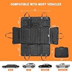 Backseat Extender for Dogs – Hard Bottom Dog Car Seat Cover Bed (450 lbs) - Image 4