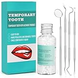 Tooth Repair Kit with 4 Dental Tools, Temporary Tooth Replacement Set, Moldable Dental Fix