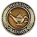 PinMart Navy Blue Nursing Graduate Enamel Lapel Pin