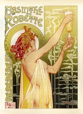 Absinthe Vintage French Advertising - Large Metal Wall Sign Retro Art 30cms x 40cms