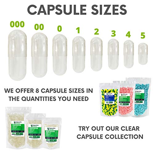XPRS Nutra Size 4 Empty Capsules for Cats Clear Empty Gelatin
