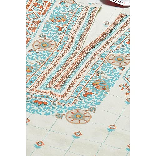 Image of BIBA Women Cotton Regular Fit Straight Printed Kurta