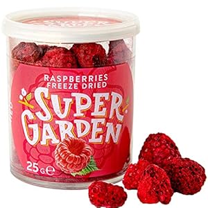 Super Garden gevriesdroogde frambozen – Gezonde snack – 100% puur en natuurlijk – Veganistisch – Zonder toegevoegde…