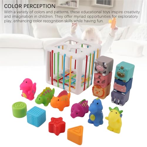 Boîte de tri de formes et blocs d'empilage doux Topiky pour stopper les chocs - 2
