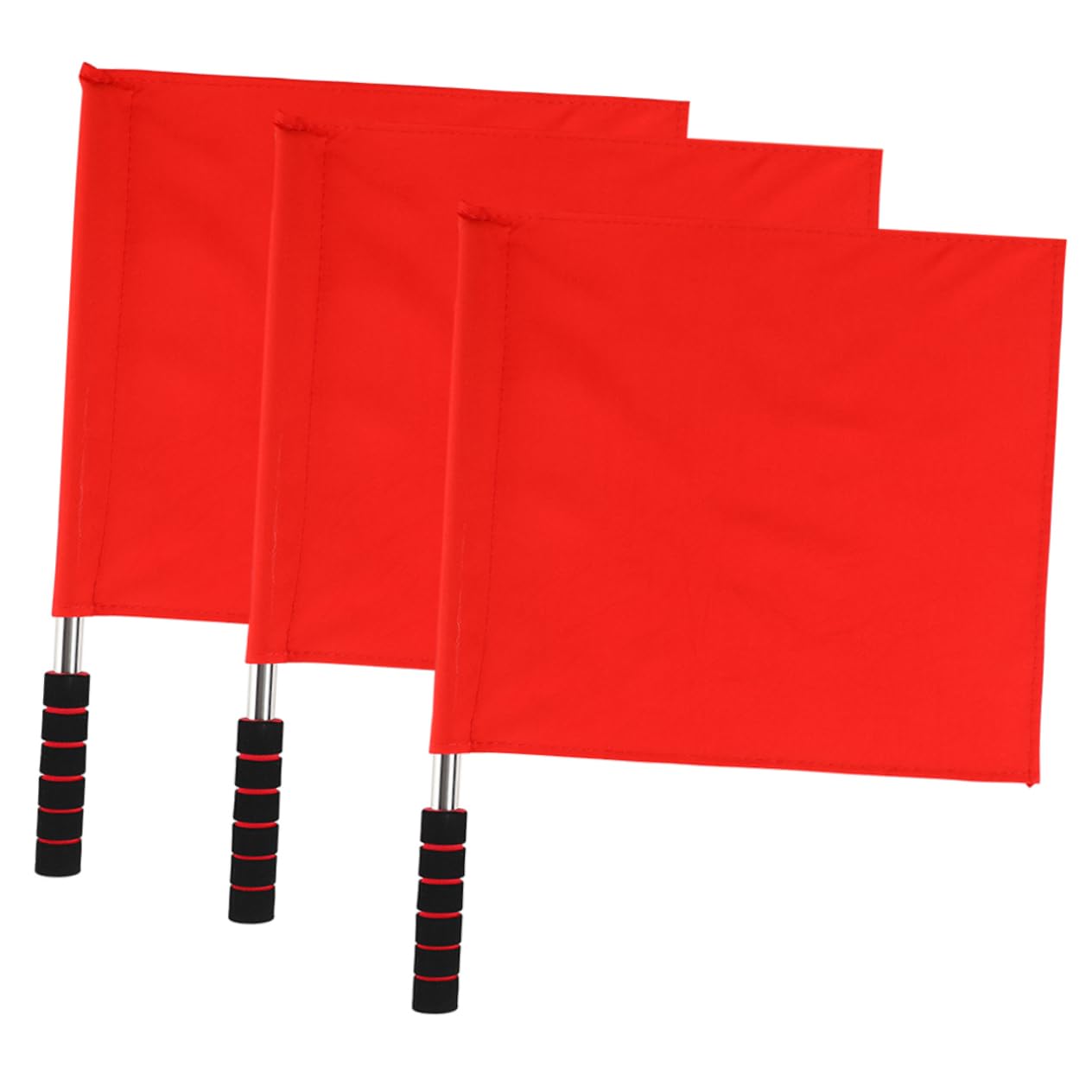 Kisangel 5 Sätze Fahnenstange Flagrip Edelstahlflaggen Flaggenmast Rennauto Notfall Schiedsrichterfahne Signalflagge Schwenkende Flagge Für Den Rennsport Rostfreier Stahl Rot 3 Stück * 5