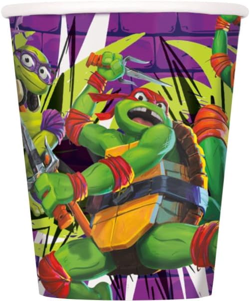 Unique TMNT Teenage Mutant Ninja Turtles Birthday Party Supplies Bundle includes 24 Paper Cups 9oz image 3