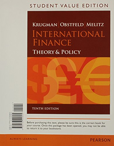 International Finance: Theory and Policy, Stude... 0133425894 Book Cover