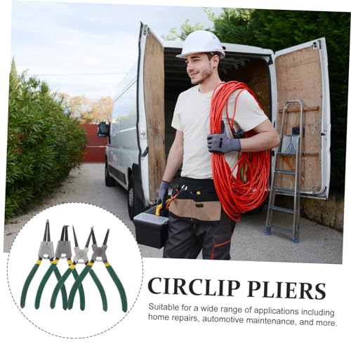 Pinces à circlips robustes OUNONA kit d'outils de précision pour pose et dépose - 5