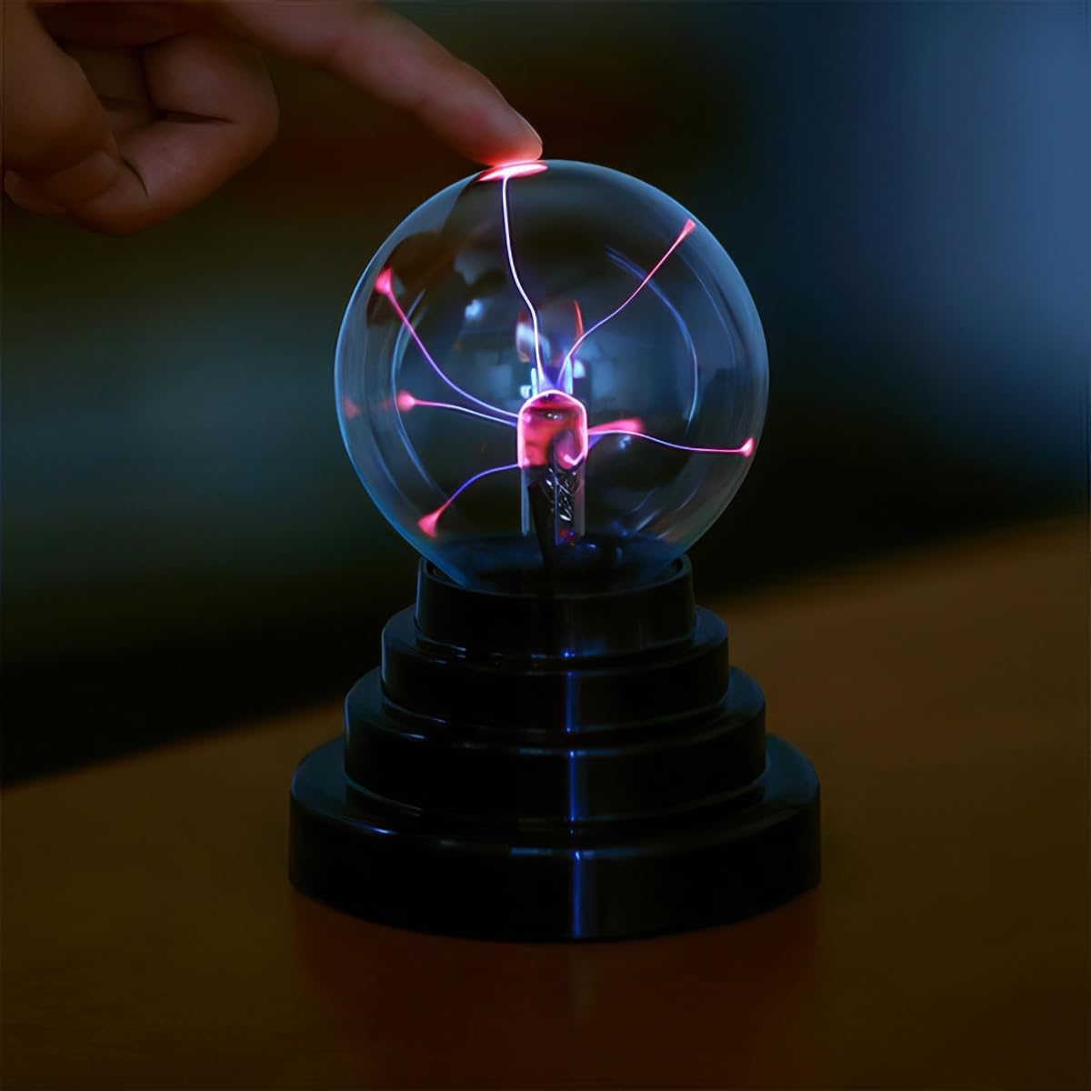 SCILLA Mini Magic Tesla Coil Plasma LED Lamp - Touch Sensitive Plasma Ball (USB Powered Or Battery Operated)-image-14