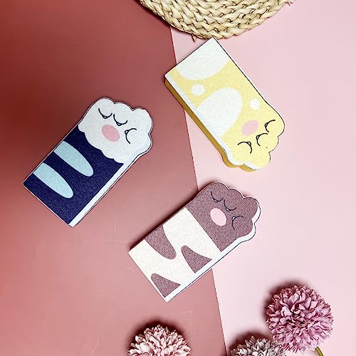 Image of 3pcs Cat Footprint Shape Cleaning Dish Sponge Set Scrubber Double-Sided Kitchen Cloth Scrubber for Dishwashing, Bathroom Plate