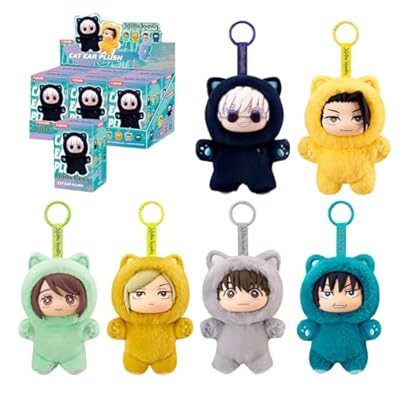 puremind JJK Blind Box Figuras de Peluche 6 Pack - Figuras Oficiales Jujutsu Kaisen de Vinilo y Peluche, Mini Figuras Anime Articuladas 14 cm, Set Coleccionable y Regalo para Fans | Ya disponible en tu tienda friki favorita! En mundofriki.es!