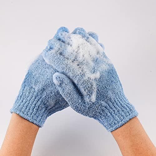 1 Pair Exfoliating Glove,Exfoliating Body Scrub,Exfoliating Mitt,Exfoliating Gloves Shower,Exfoliating Wash Gloves, Exfoliator Mitt, Bath/Shower Scrub For Adult Kids Shower Body Face Spa Massage