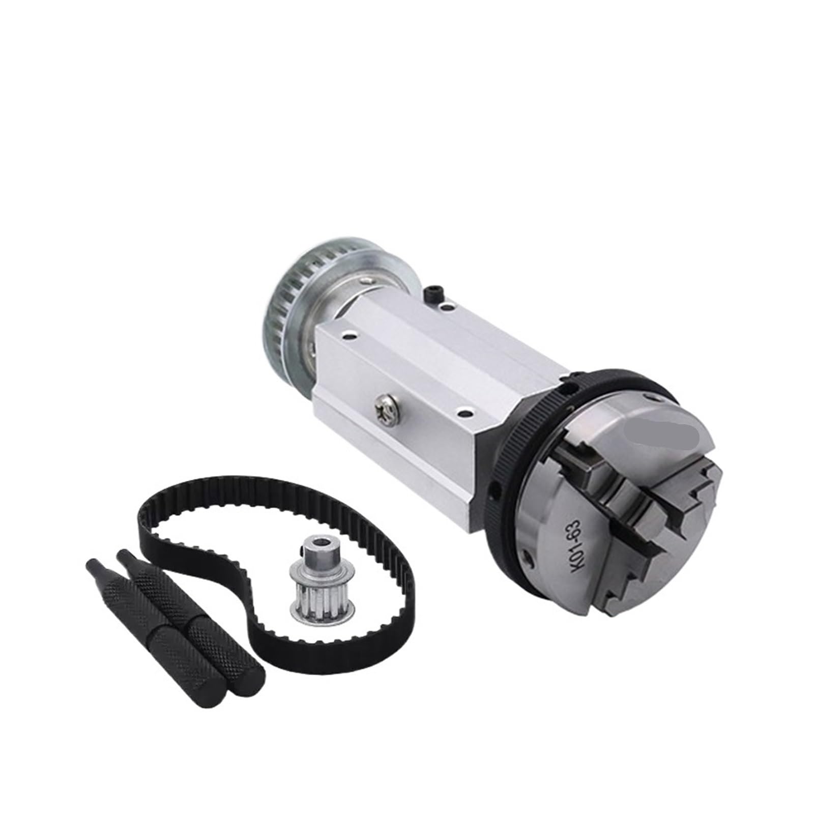 Mini Lathe Spindle Assembly with 3/4-Jaw Chuck for Woodworking(63-3)