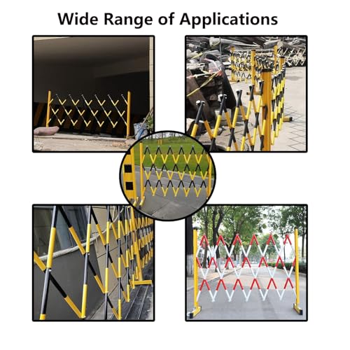 Barrière de sécurité extensible 1,2x2,5m mobile avec roues