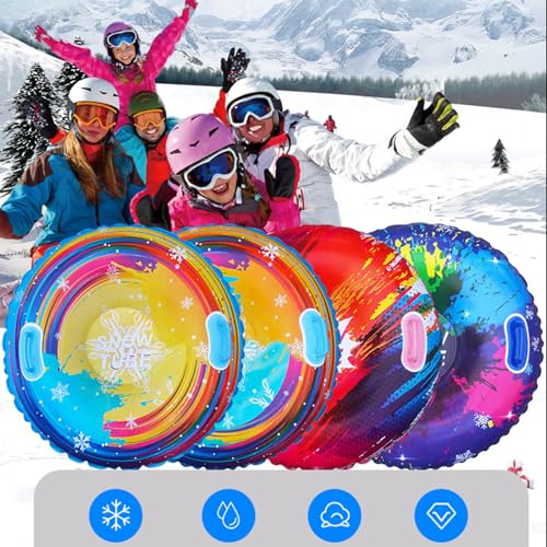Luge gonflable robuste grand format avec poignées de sécurité intégrées - 2