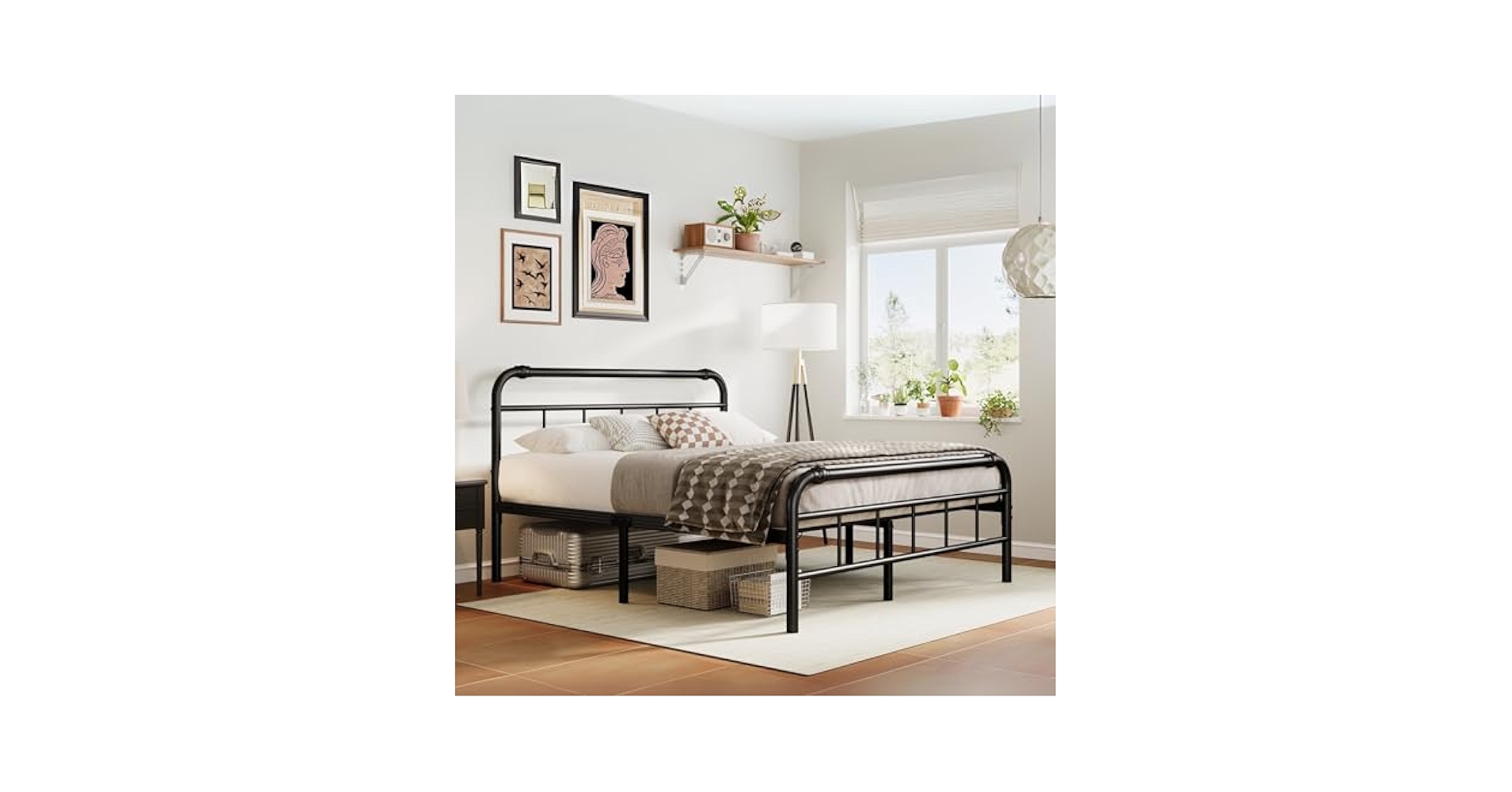 Amazon.com: ZIYOO Metal Bed Frame Full Size with Vintage