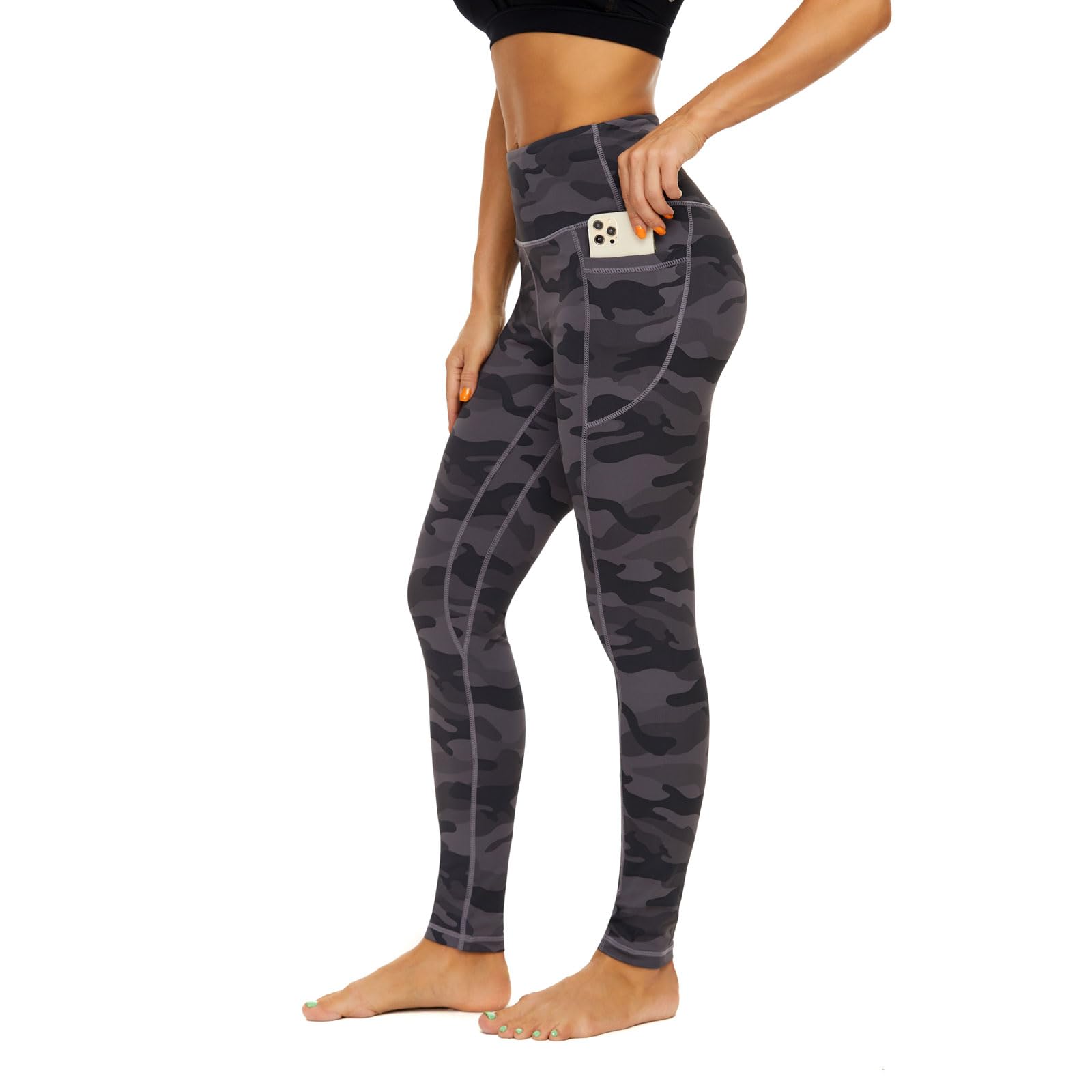 AMYTIS Damen Yogahose Sport Leggings Fitness Stretch Blickdi