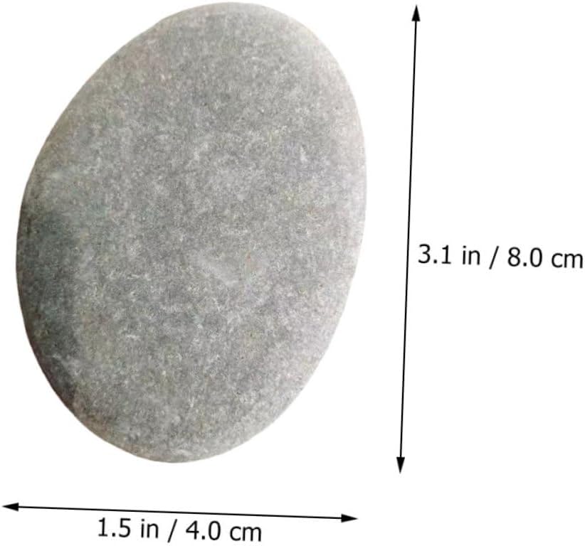 VANZACK 8Pcs DIY Rock Painting Stones Smooth Pebbles for Creative Crafts Multi Function Decorative Rocks for Adults for Plant and Fish Tank Decoration