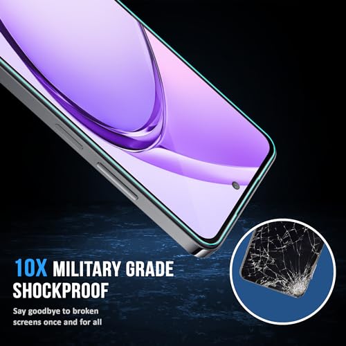 Image of FIRST MART Tempered Glass for Oppo A3 Pro, 9H 0.3 mm Full-Glue Screen Protector with Cable Protector, 3D Edge-to-Edge, HD Clear, Case-Friendly, Black, Pack of 1