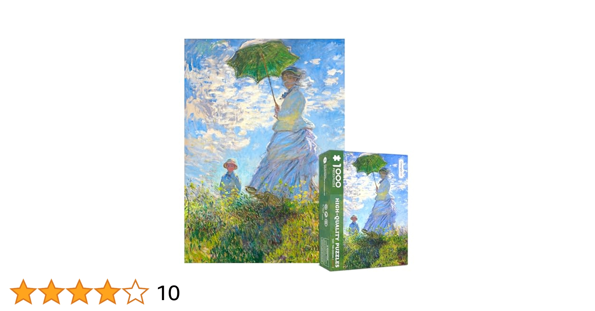Amazon | CHengQiSM 1000ピース ジグソーパズル モネ woman with