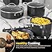 Guy Fieri's Flavortown Laser Titanium 12 Piece Set - Non-stick Cookware Set Without PFAS, PTFE, or PFOA, 3x More Durable, Dishwasher Safe, Oven Safe