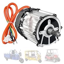 1500W 1800W Electric Tricycle Brushless DC Motor 48V 60V 72V Three-Wheeled Bicycle Motor 16 Teeth, 5 Holes for DIY, Tricycle, Quad Bike, Go-Kart Modification and Upgrade,48v 1500w 3200rpm