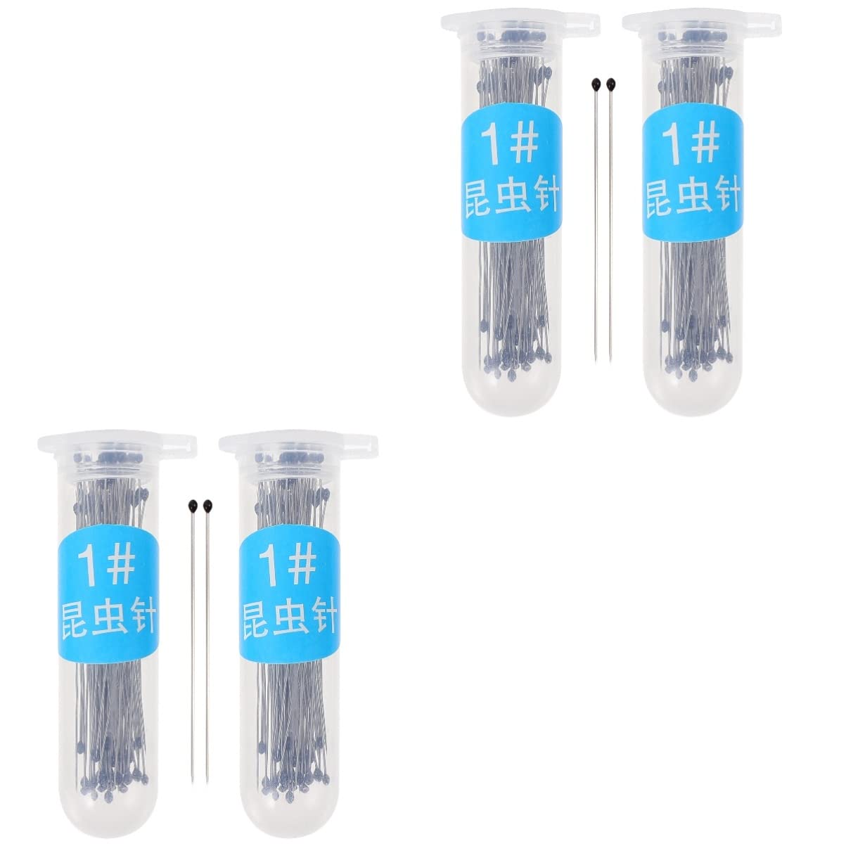 Baluue 400 Pcs Insect Specimen Needle Collection Round Head Tacks Entomology Pin Dissection Pin Collector Metal Sewing Wedding Items Insect Pin Stainless Steel Round Head Nail Butterfly