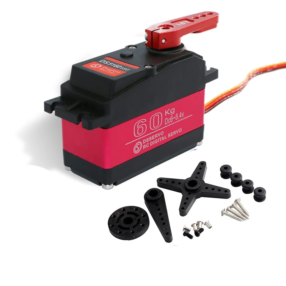 IDUINO 60KG DS5160 SSG HV Digital Servo, 270 Degree Waterproof Full Metal High Torque RC Servo for 1/5 Scale HPI Baja 5B SS RC Crawler Robotic Arm Truck ( (B0D1NKNZY3) Amazon Price History, Amazon Price Tracker