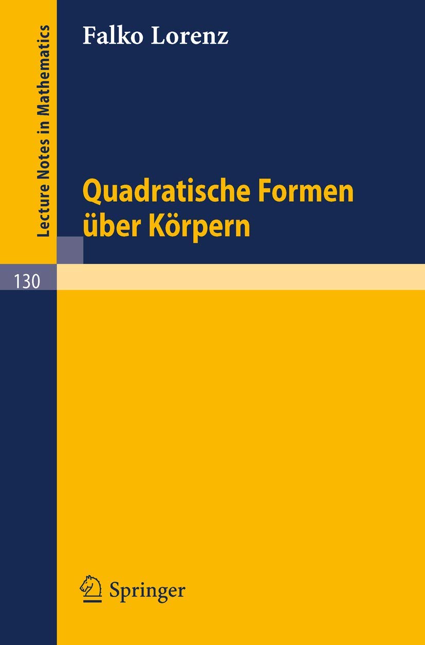 Quadratische Formen Uber Korpern