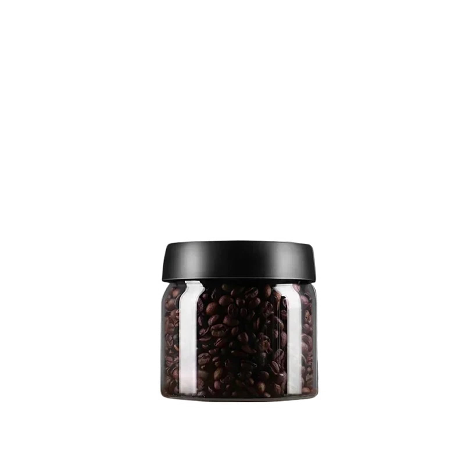 ASMJHQCLW Kitchen Storage Jar, Vacuum Sealed Glass Airtight Coffee Bean Jar For Fresh Storage(500ml)