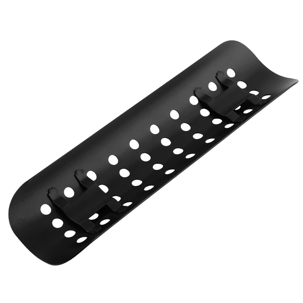 Scudo Termico Universale in Metallo per Scarico, Scudo Termico per Tubo di Scarico per Auto e Moto, Protezione Termica per Tallone, Scudo Termico Dritto, Nero