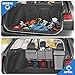 FINPAC Car Trunk Organizer and Storage, Detachable Seat Back Hanging Organizers Storage with Zippers, Large Capacity Car Accessories Interior for Jeeps, SUVs, Vans (Gray)