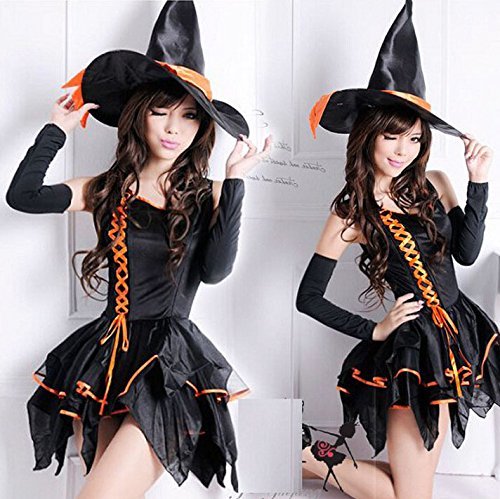 Amazon | ウィッチ 魔女 魔法師 魔法使い 魔女っ子 5点セット