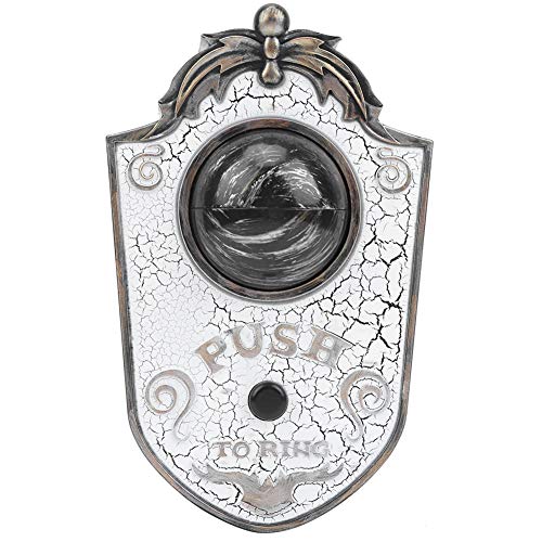 Sonnerie Borgne Halloween Blanche 18x11cm Décoration Épouvantable