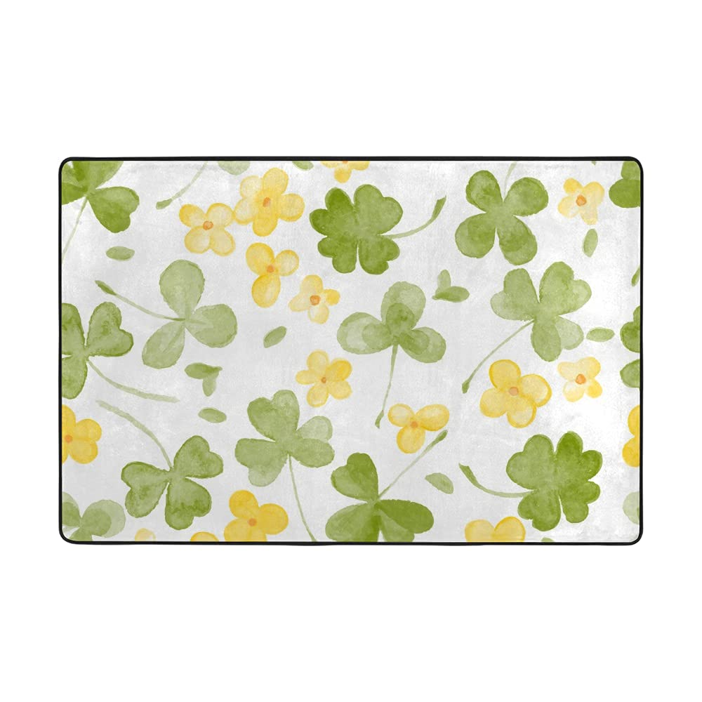 Tapis velours épais sans perte de poils 183x122cm pour salon facile à laver