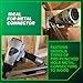 Metabo HPT Strap-Tite Fastening System Strip Nailer, Pro-preferred Pneumatic Power Nailers, Metal Connector Tool for Fastening Metal Connectors to Wood, 36° Magazine, 1-1/2″ Connector Nails, NR38AK