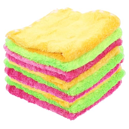 GAROZATION 9個 珊瑚?製キッチンクロス 吸水性抜群 厚手で再利用可能 食器拭き用ふきん キッチンダスター 軽量 速乾 スクラッチ耐性 家用洗濯