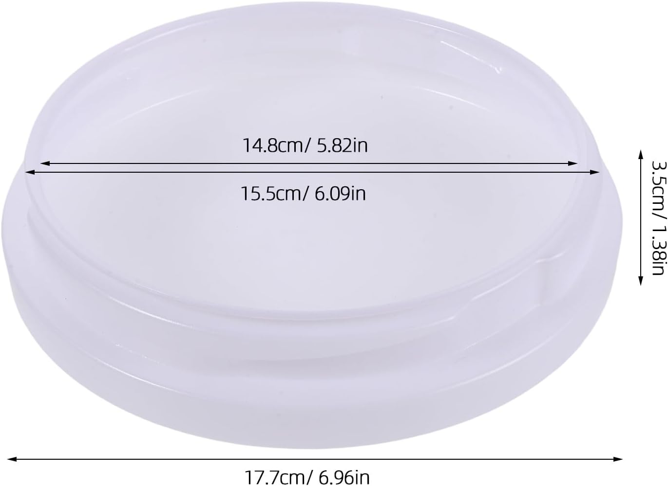 YARNOW Acrylic Ceiling Fan Light Cover - 7 Inch Dome Lamp Shade for Ceiling Fan Light in Bedroom Living Room and Office - Easy to Install