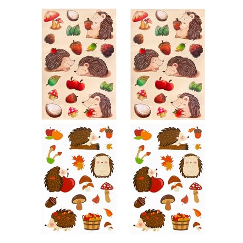 Oblique Unique Herbst Sticker Set Igel Aufkleber Kinder Dekoration für den...