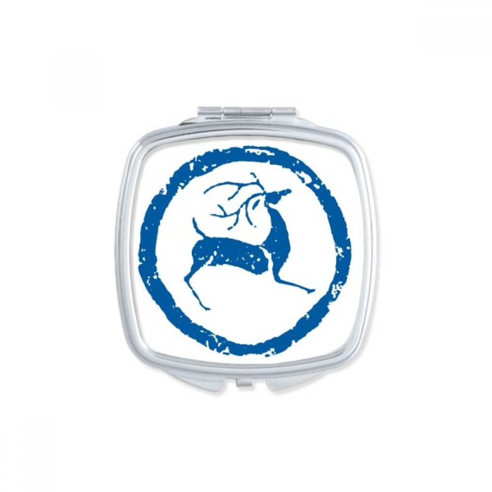 Miroir de poche compact pour éviter les bavures de maquillage partout petit format carré